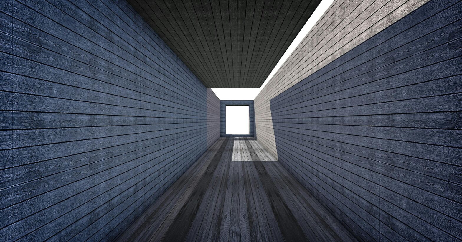 Optical illusion of far and near representing past or future